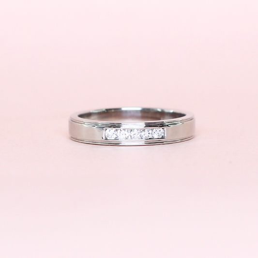 .20cts 5-stone Round cut lab-grown Male ring