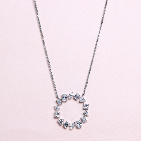 1.252cts Multi-shape Lab-grown necklace