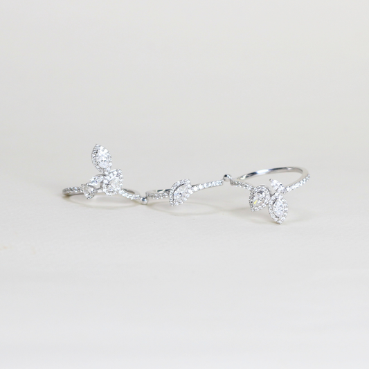 1.36cts 2-in-1 statement ring