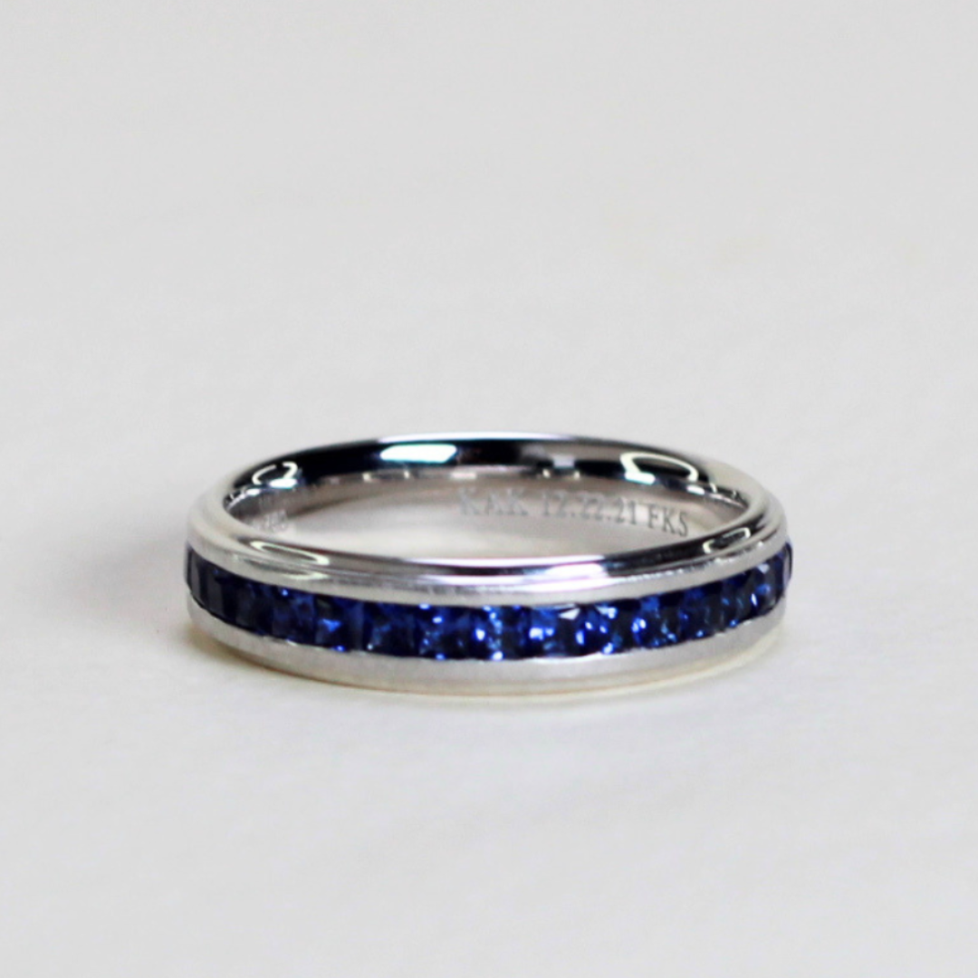 1.79cts Sapphire Full eternity ring