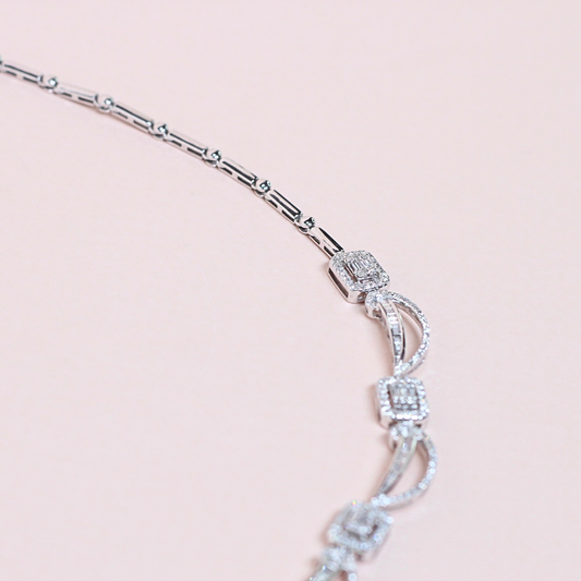 7.38cts Multi-shape Illusion necklace