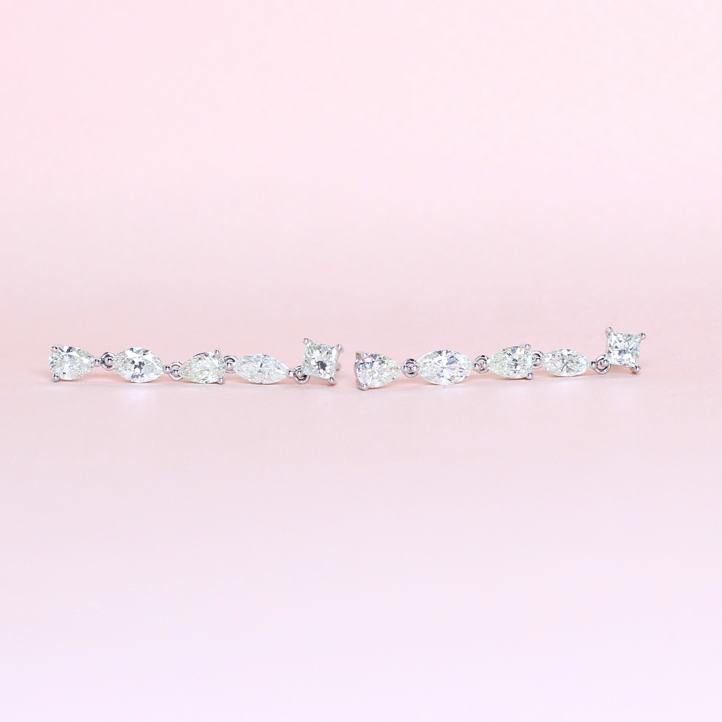 4cts Multi-shape Dangling earrings