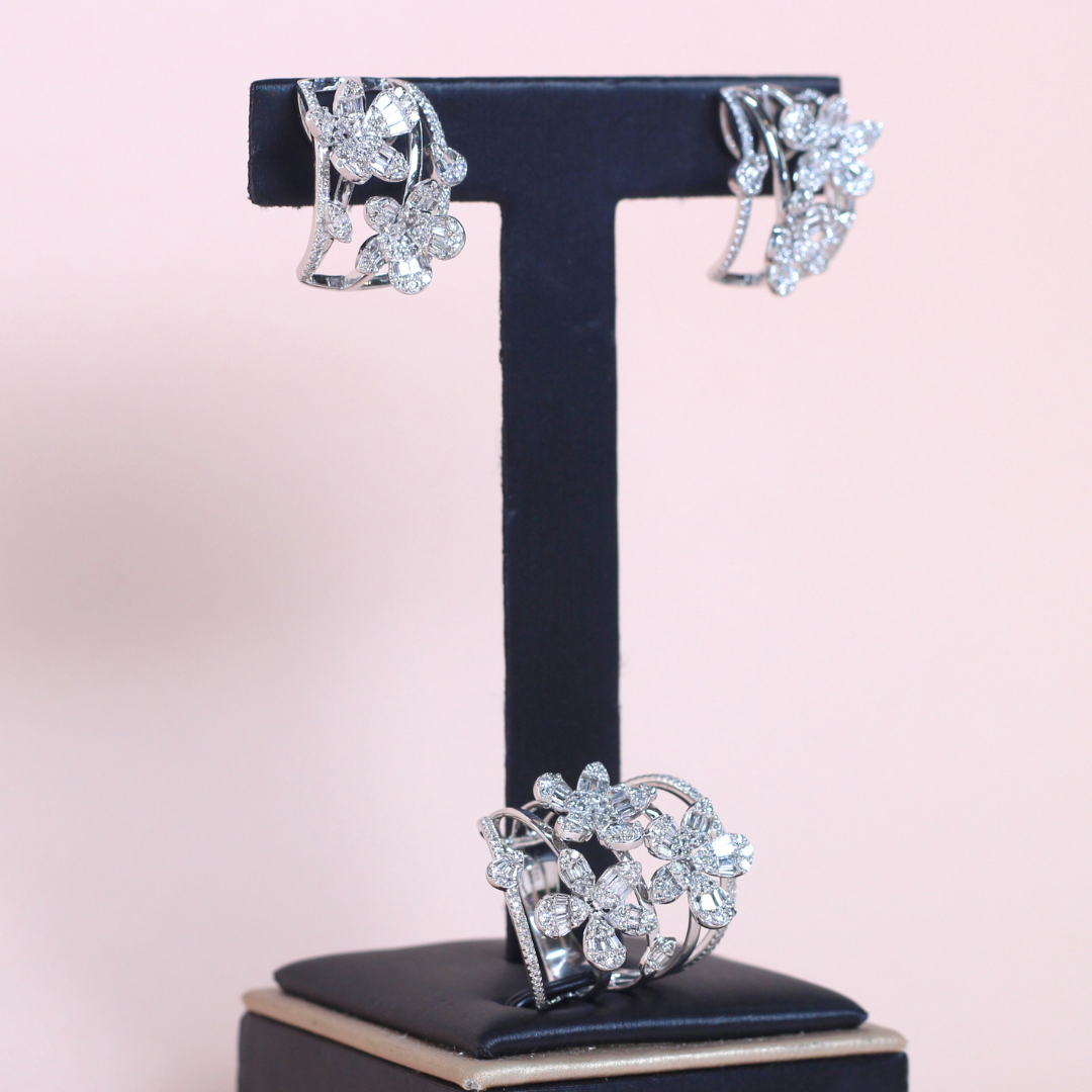 2.30cts Flower Illusion Statement set