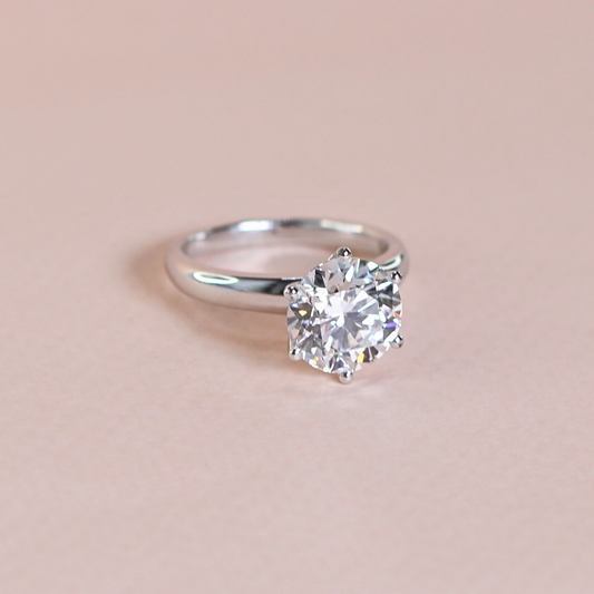 4.02ct Solitaire Lab-grown ring