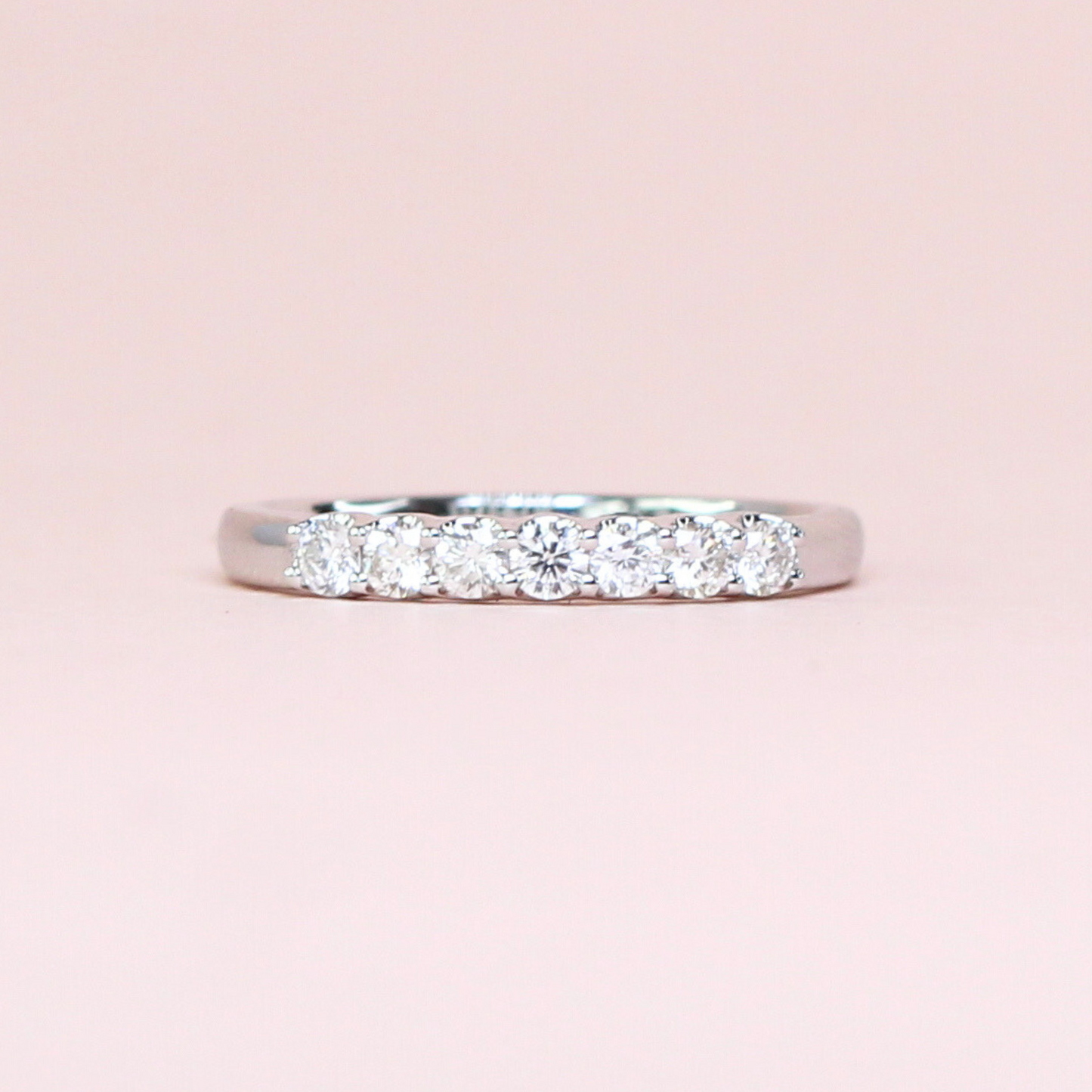 .35cts 7-stone Round cut ring