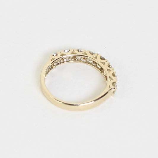 .80cts 8-stone Round cut ring