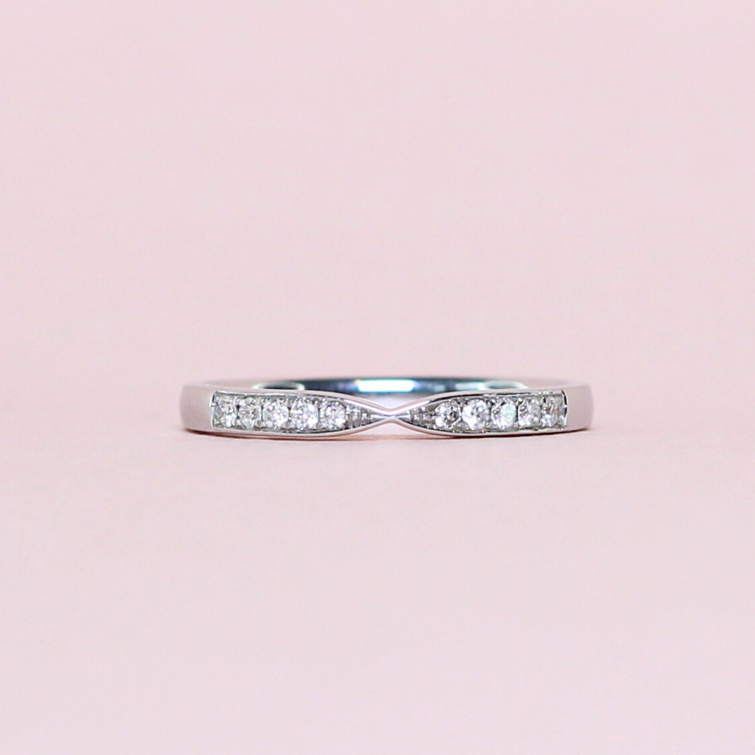 .33cts Round cut Half Eternity ring
