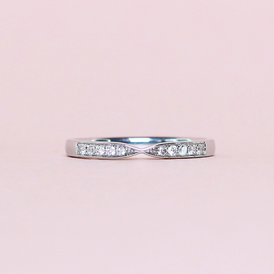 .33cts Round cut Half Eternity ring