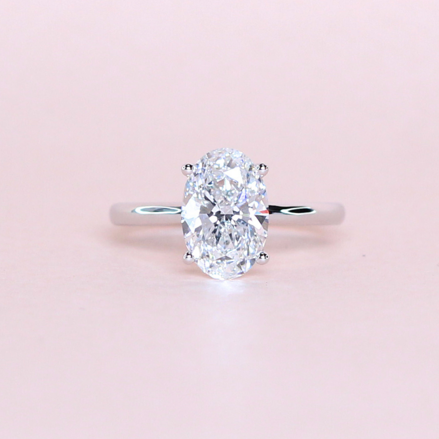1.90ct Oval cut Solitaire Lab-grown ring