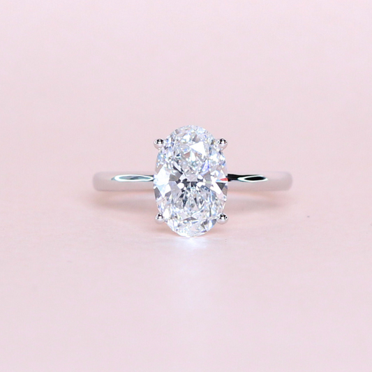 1.90ct Oval cut Solitaire Lab-grown ring