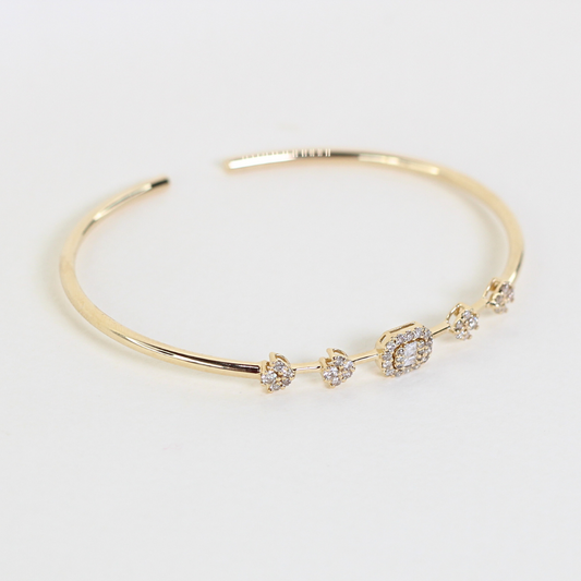 .30cts Illusion Open bangle