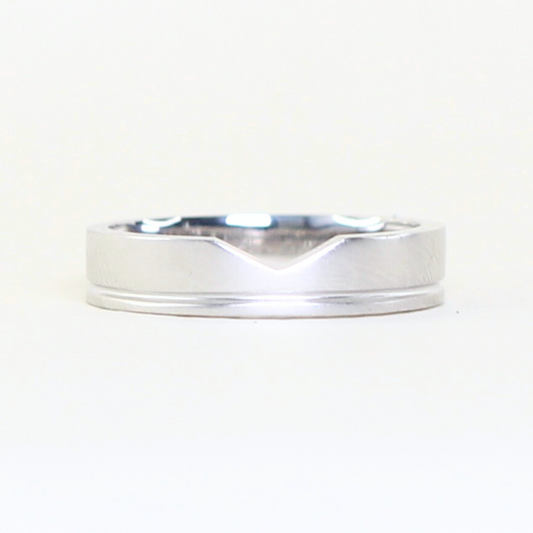 V-cut Male Wedding band