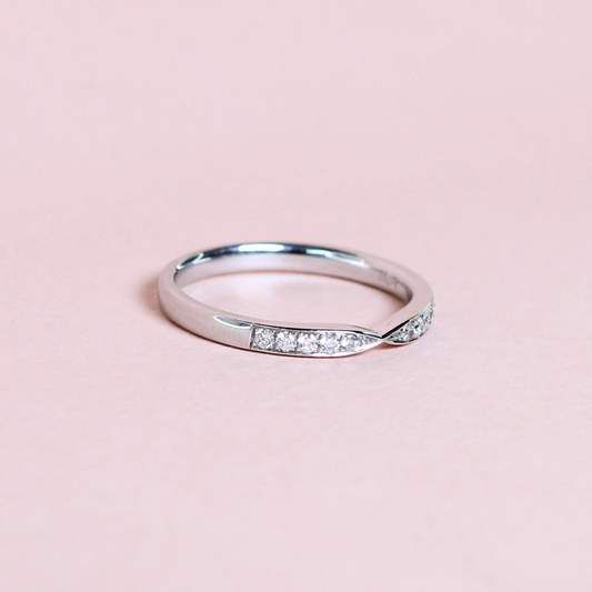 .33cts Round cut Half Eternity ring