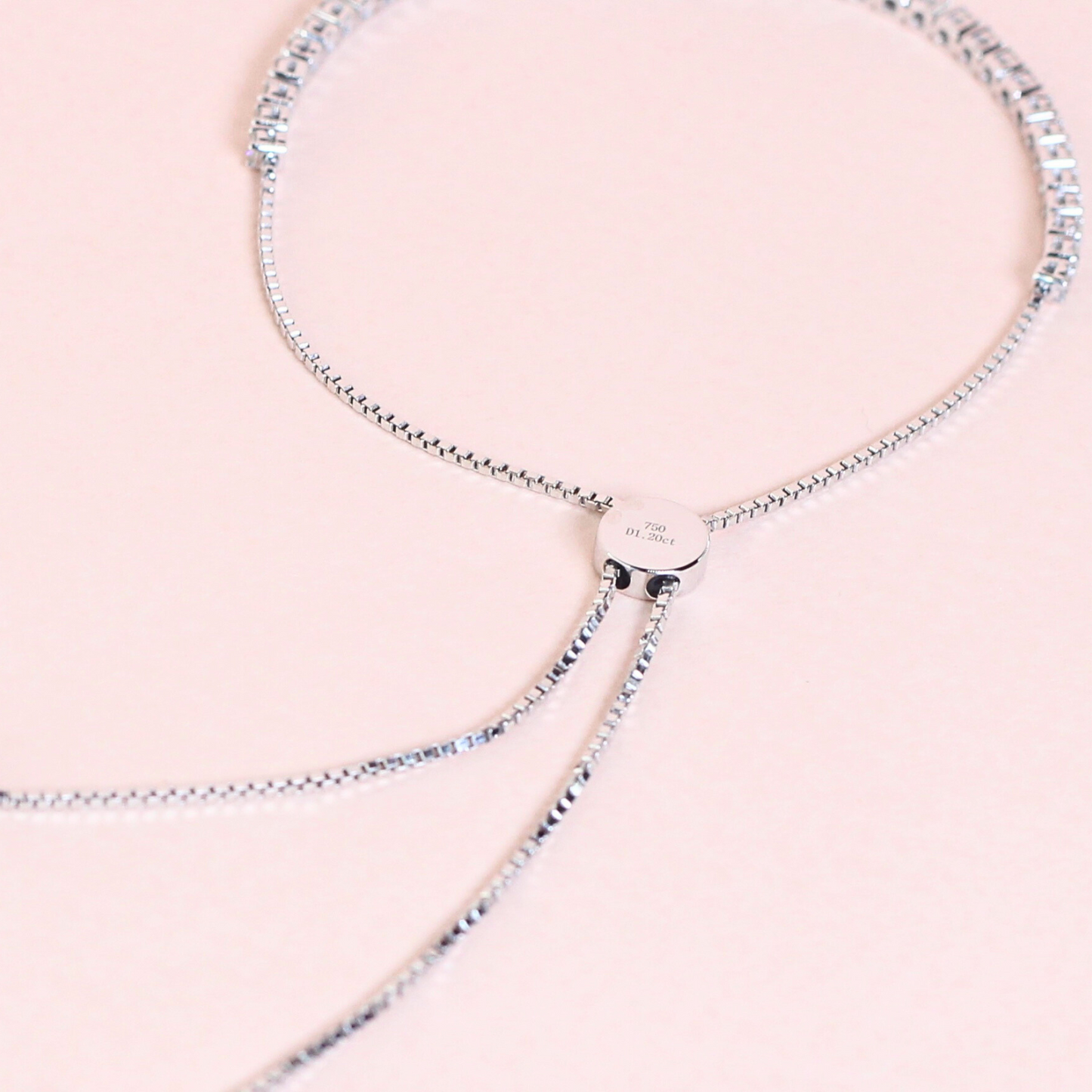 1.20cts Round cut adjustable bracelet