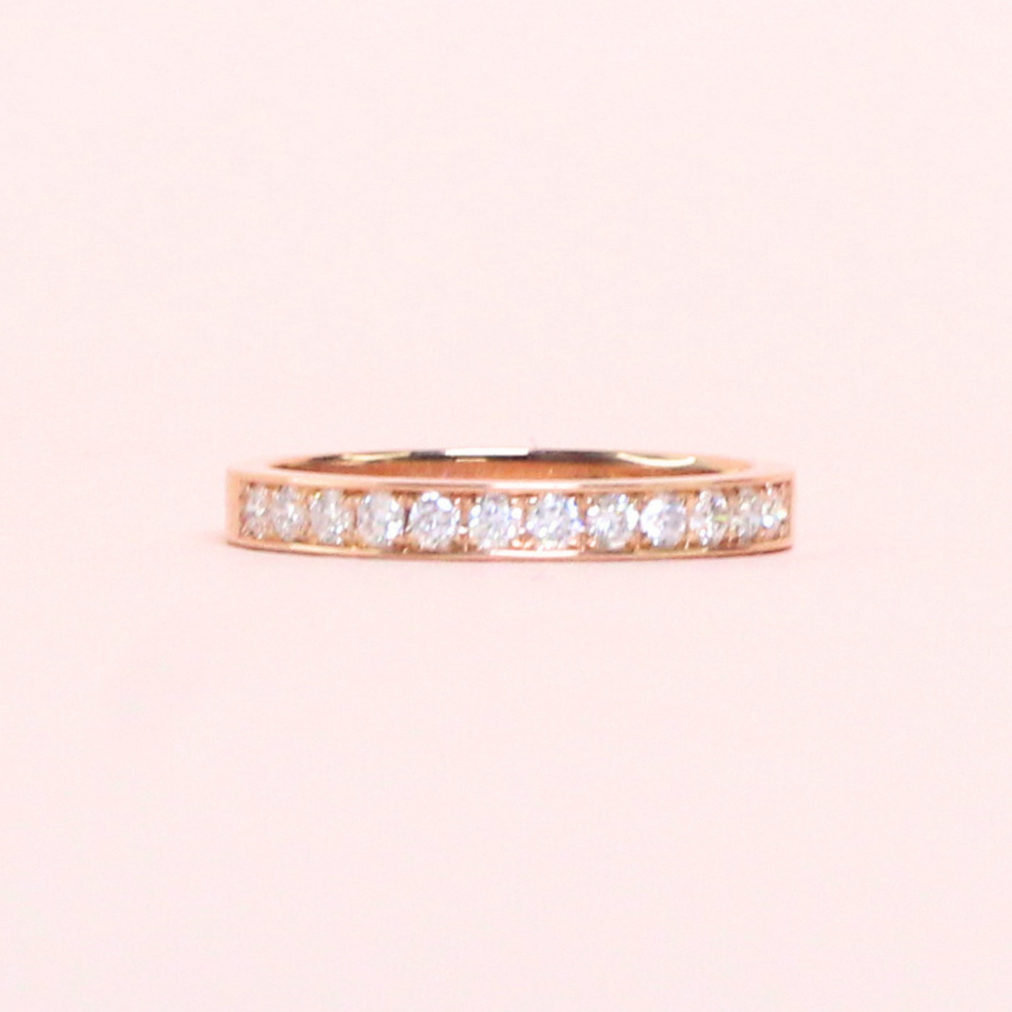 .24cts Round cut Half Eternity ring