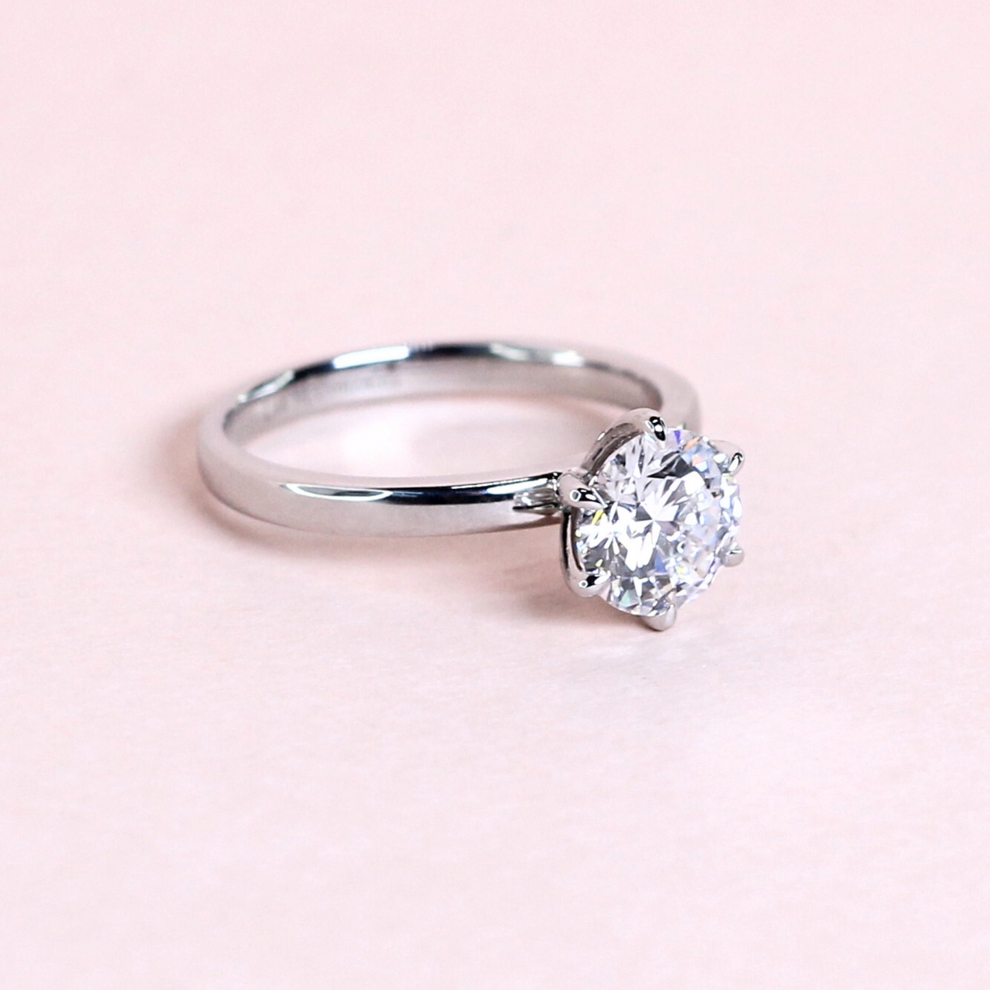 1.51ct Round cut Solitaire Lab-grown ring
