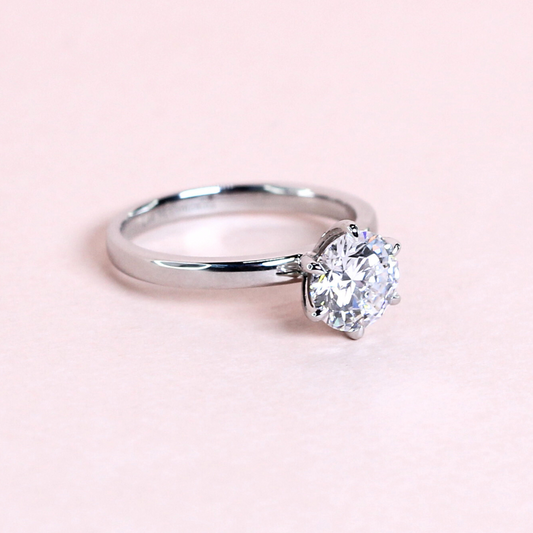 1.51ct Round cut Solitaire Lab-grown ring