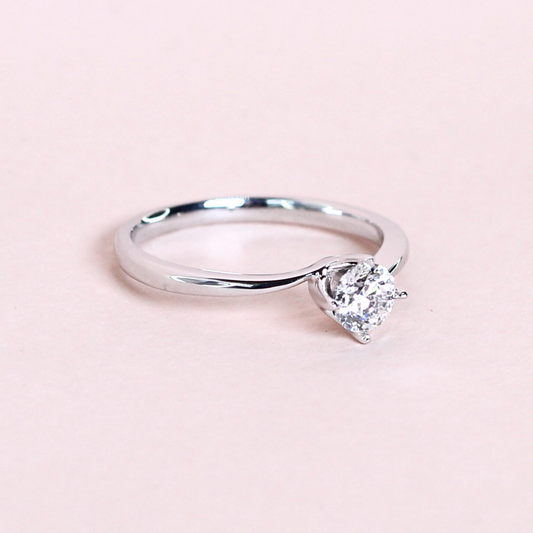 .50ct Round cut Solitaire twisted ring