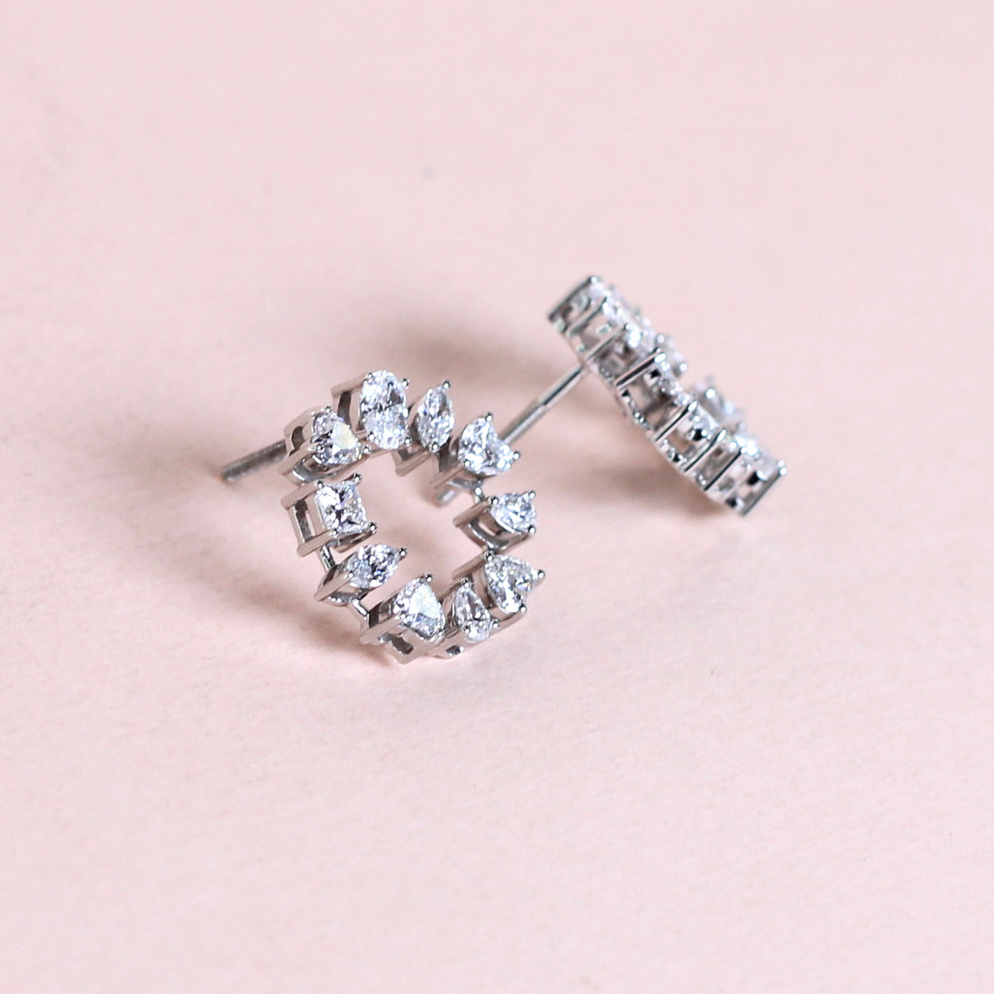 1.73cts Multi-shape Lab-grown Stud earrings