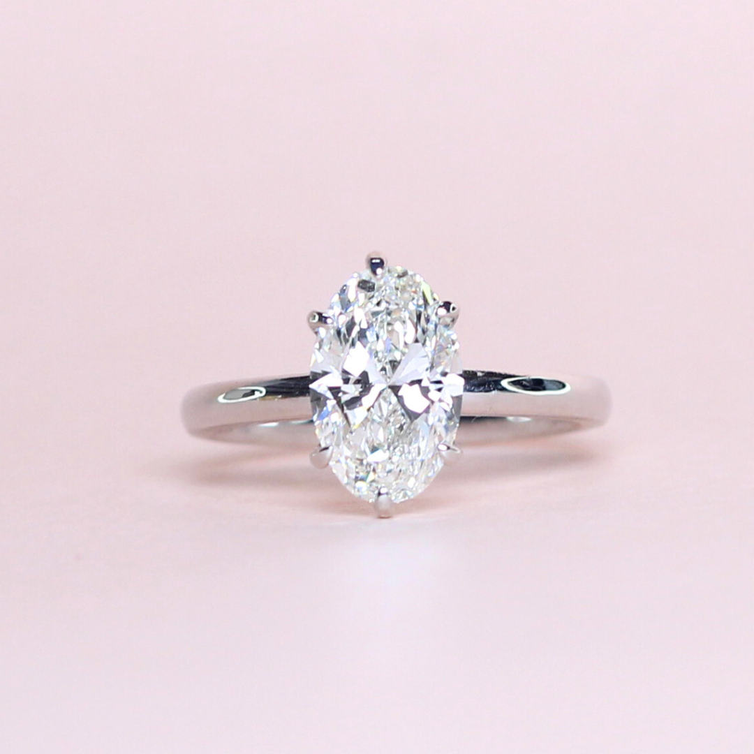 1.71ct Oval cut Solitaire ring