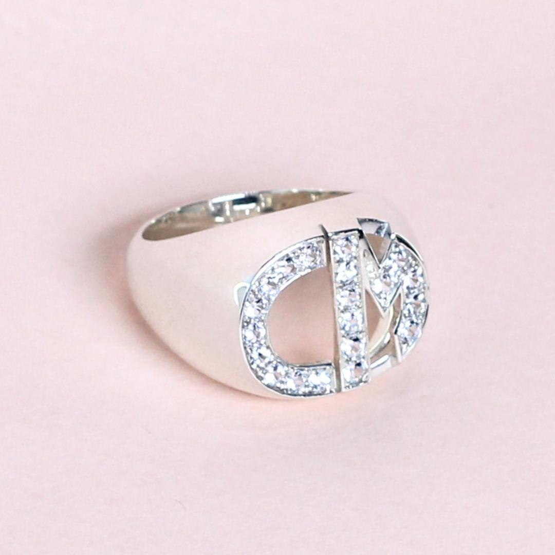.70cts Initials statement ring