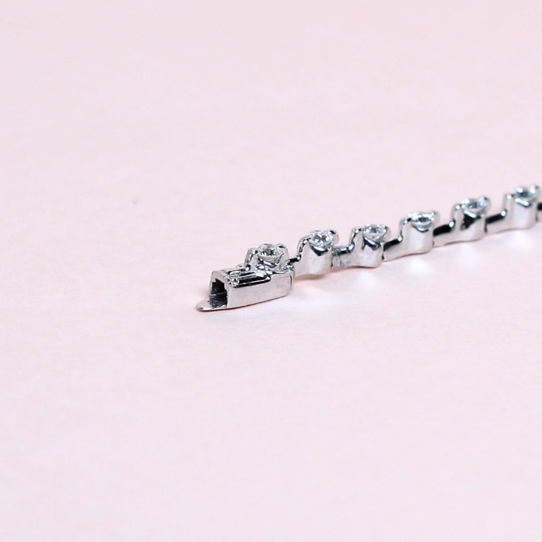 1.02cts Round cut Tennis bracelet