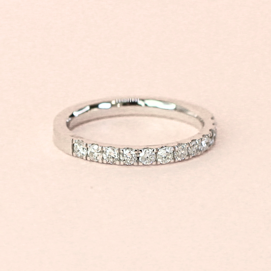 .45cts Round cut Half Eternity ring
