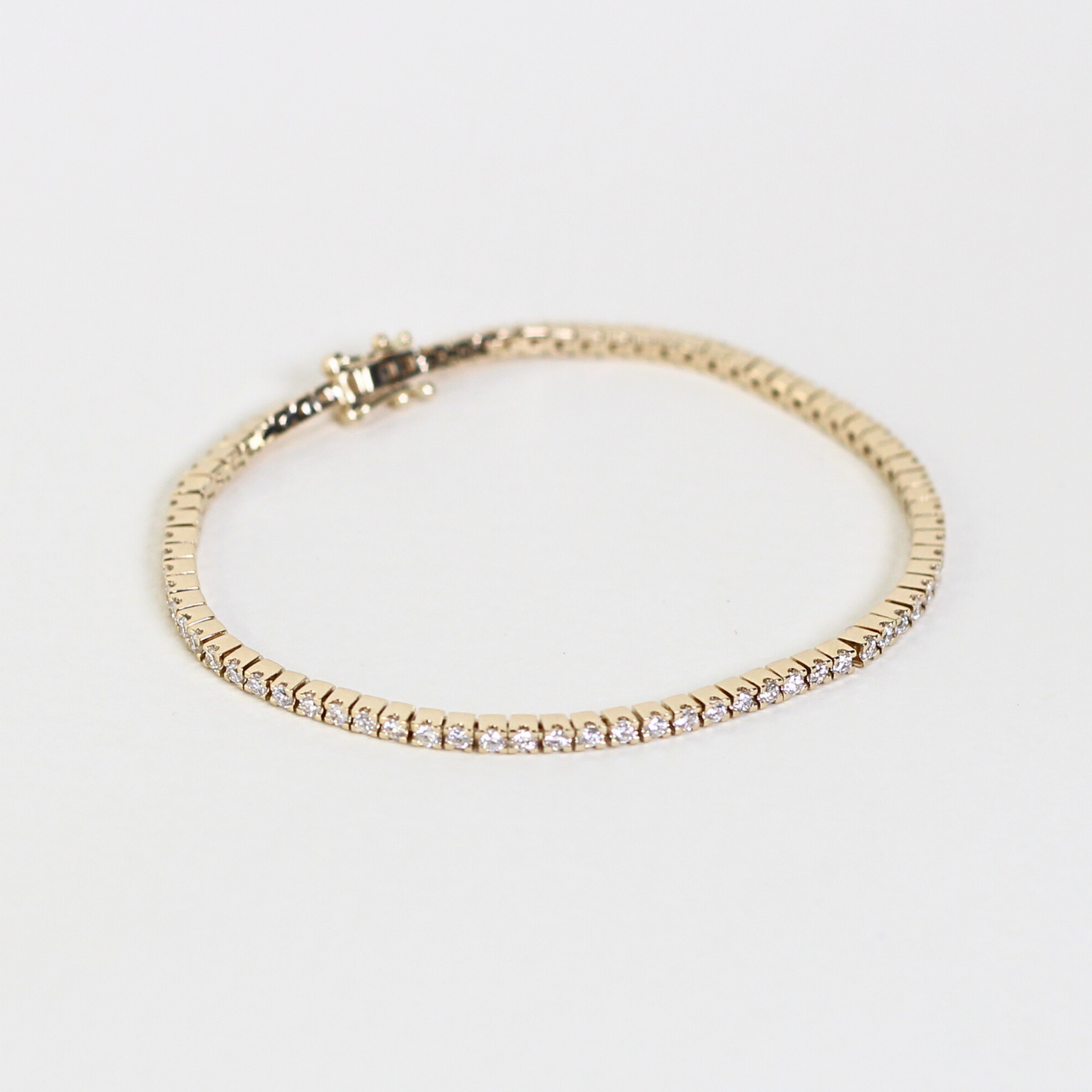 1.11cts Round cut Tennis bracelet