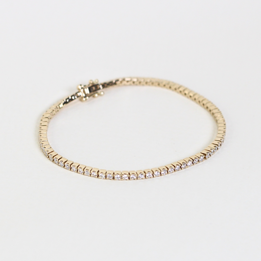 1.11cts Round cut Tennis bracelet