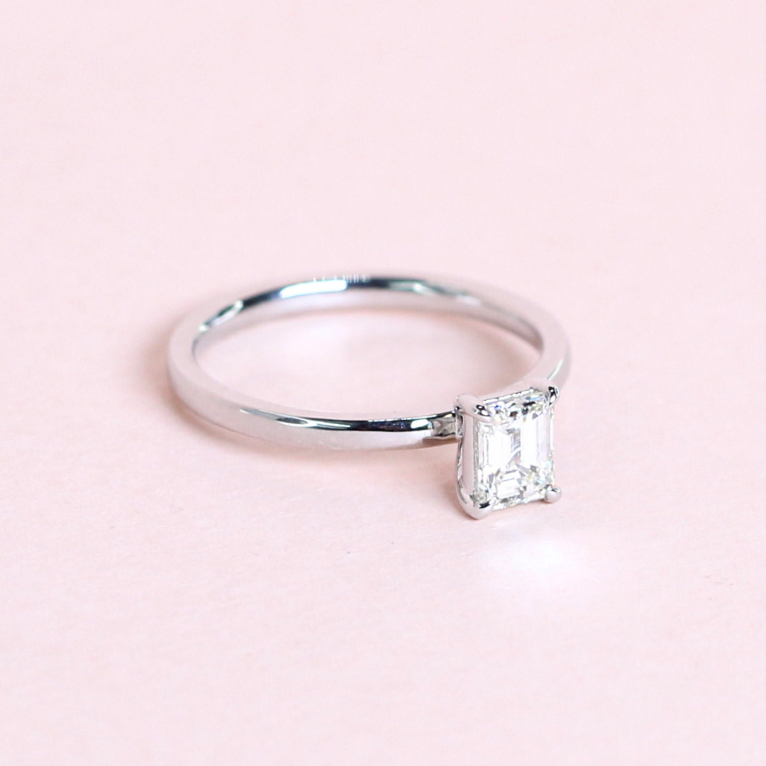 .50ct Emerald cut Solitaire ring