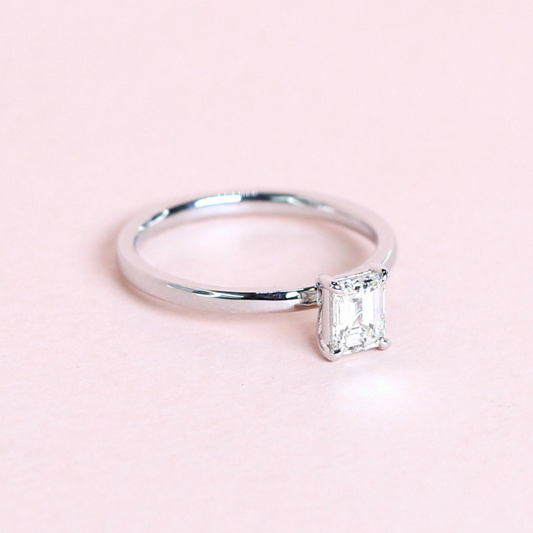 .50ct Emerald cut Solitaire ring