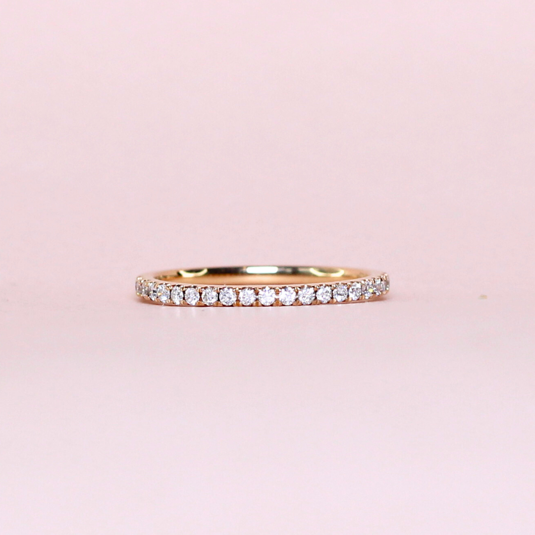 .23cts Round cut Half Eternity ring