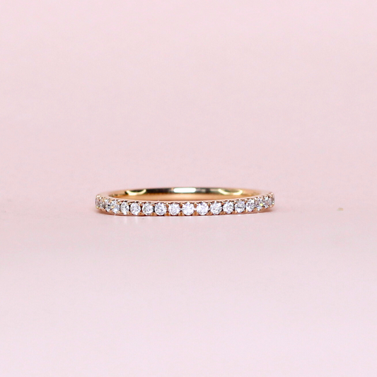 .23cts Round cut Half Eternity ring