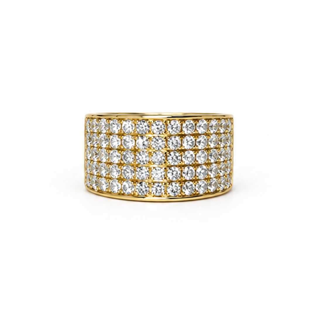 2.432ct Multiple Row lab-grown statement ring