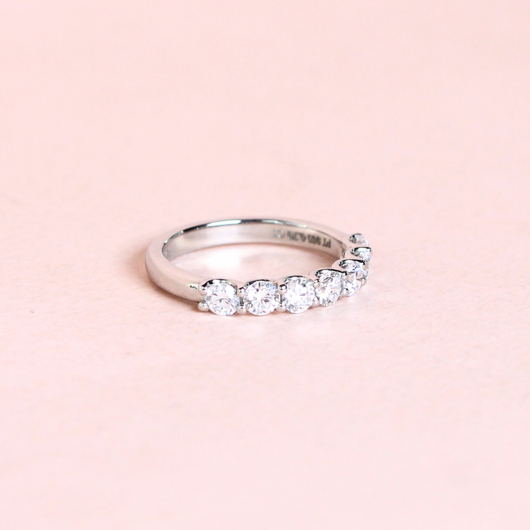 .70cts 7-stone Round cut lab-grown ring