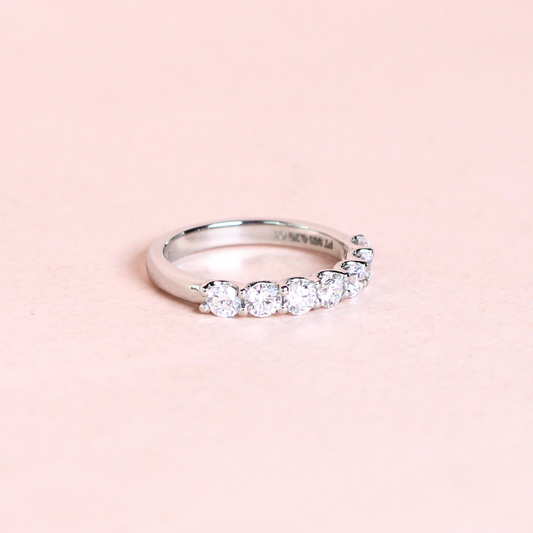 .70cts 7-stone Round cut lab-grown ring