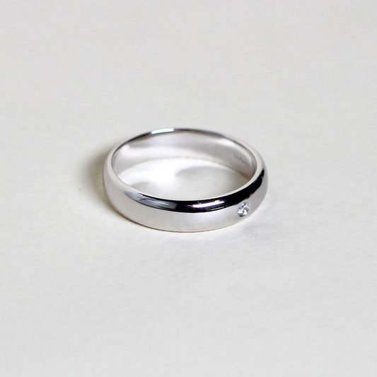 .03ct 5mm Solo stone Male ring