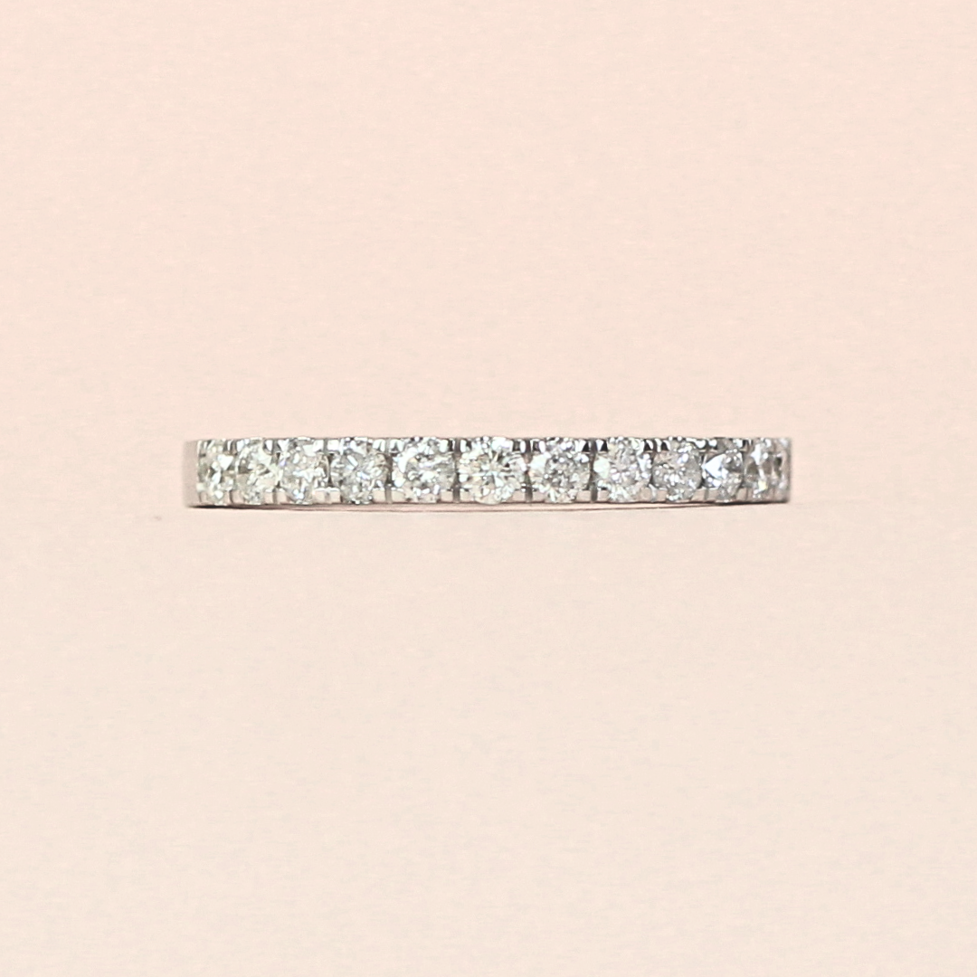 .45cts Half eternity Pave band