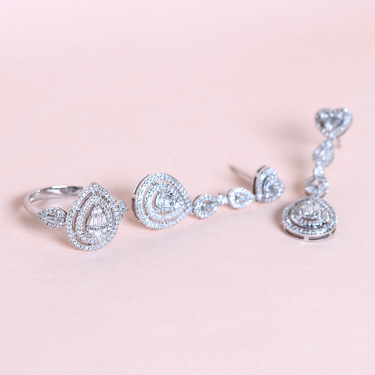 2cts Multi-shape Illusion  Dangling set