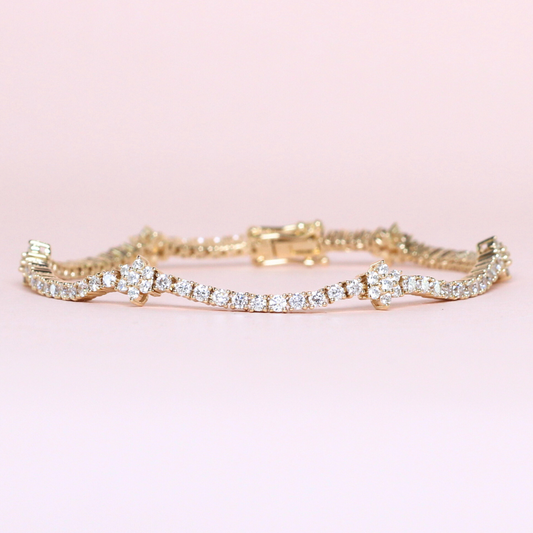 2.70cts Round cut Tennis bracelet