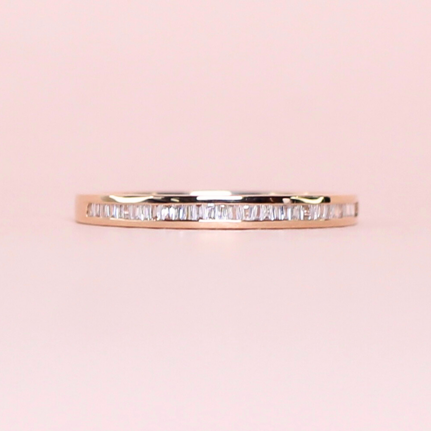 .15cts Baguette cut Half Eternity ring