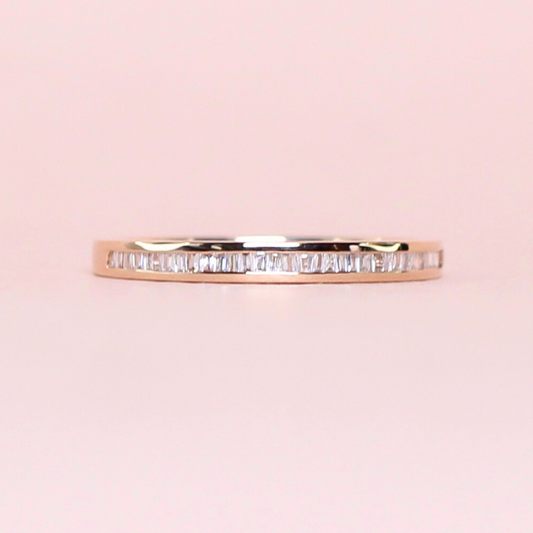 .15cts Dainty Half eternity Baguette ring