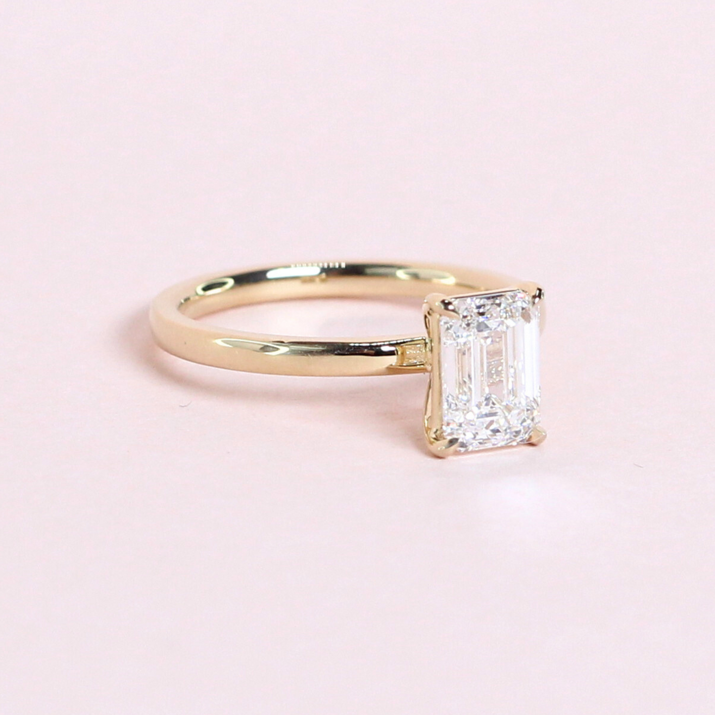 2.23ct Emerald cut Solitaire Lab-grown ring