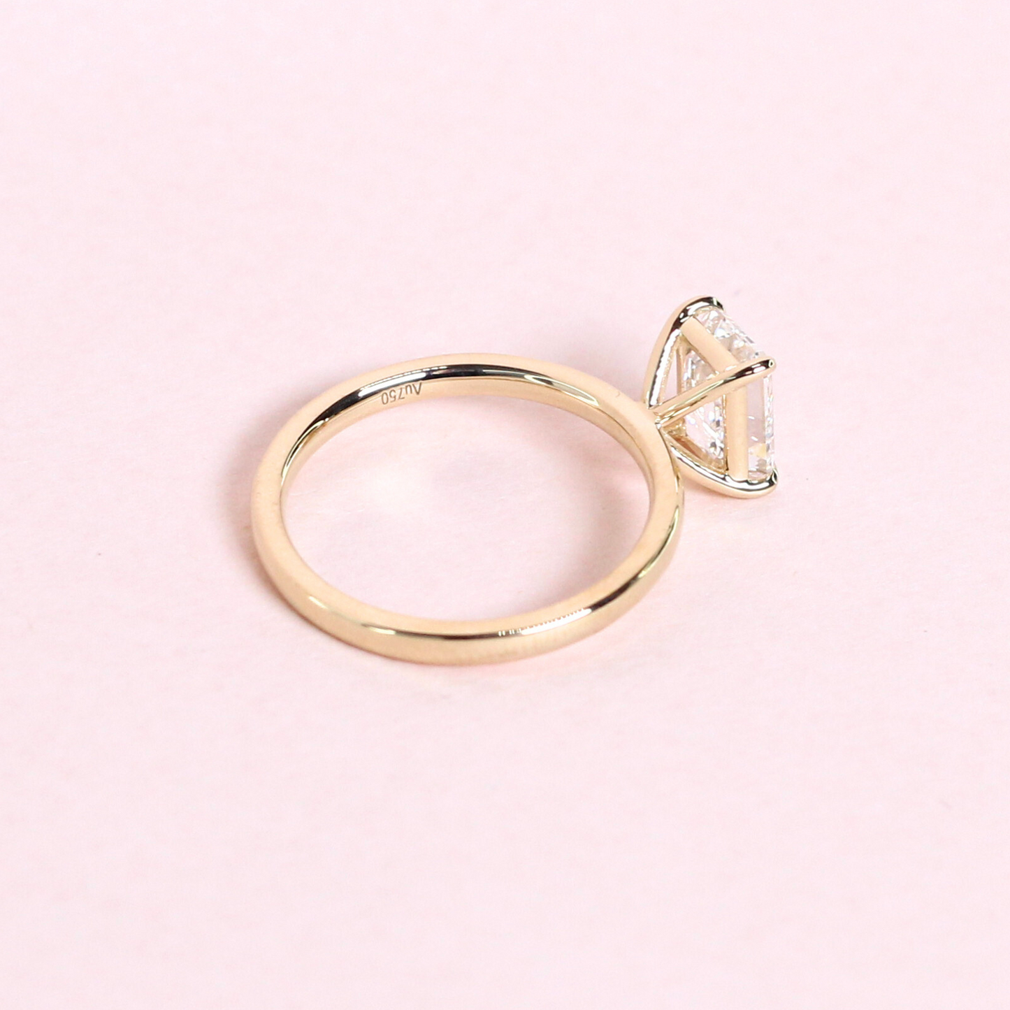 2.23ct Emerald cut Solitaire Lab-grown ring