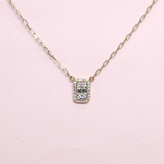 .47cts Emerald Illusion necklace