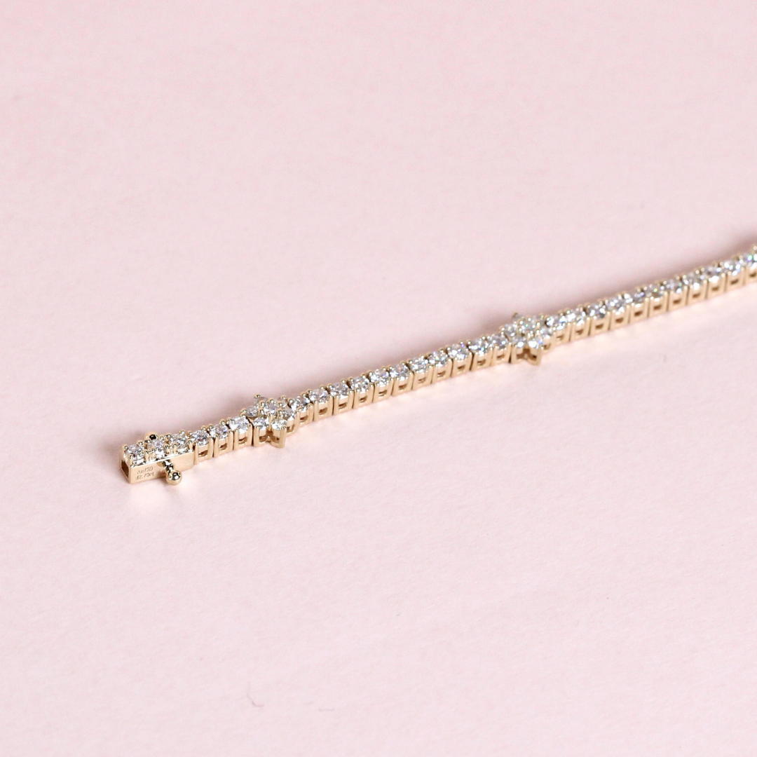 2.70cts Round cut Tennis bracelet