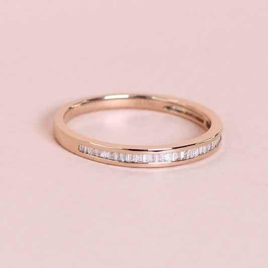 .15cts Dainty Half eternity Baguette ring
