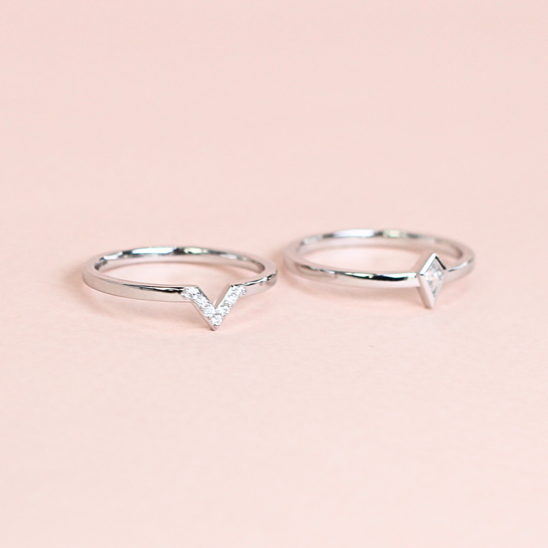 .10cts Stackable rings