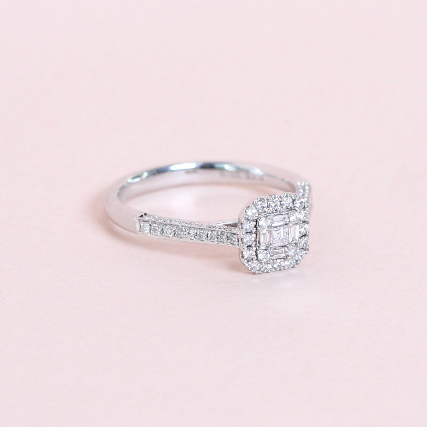 .56cts Square Illusion ring