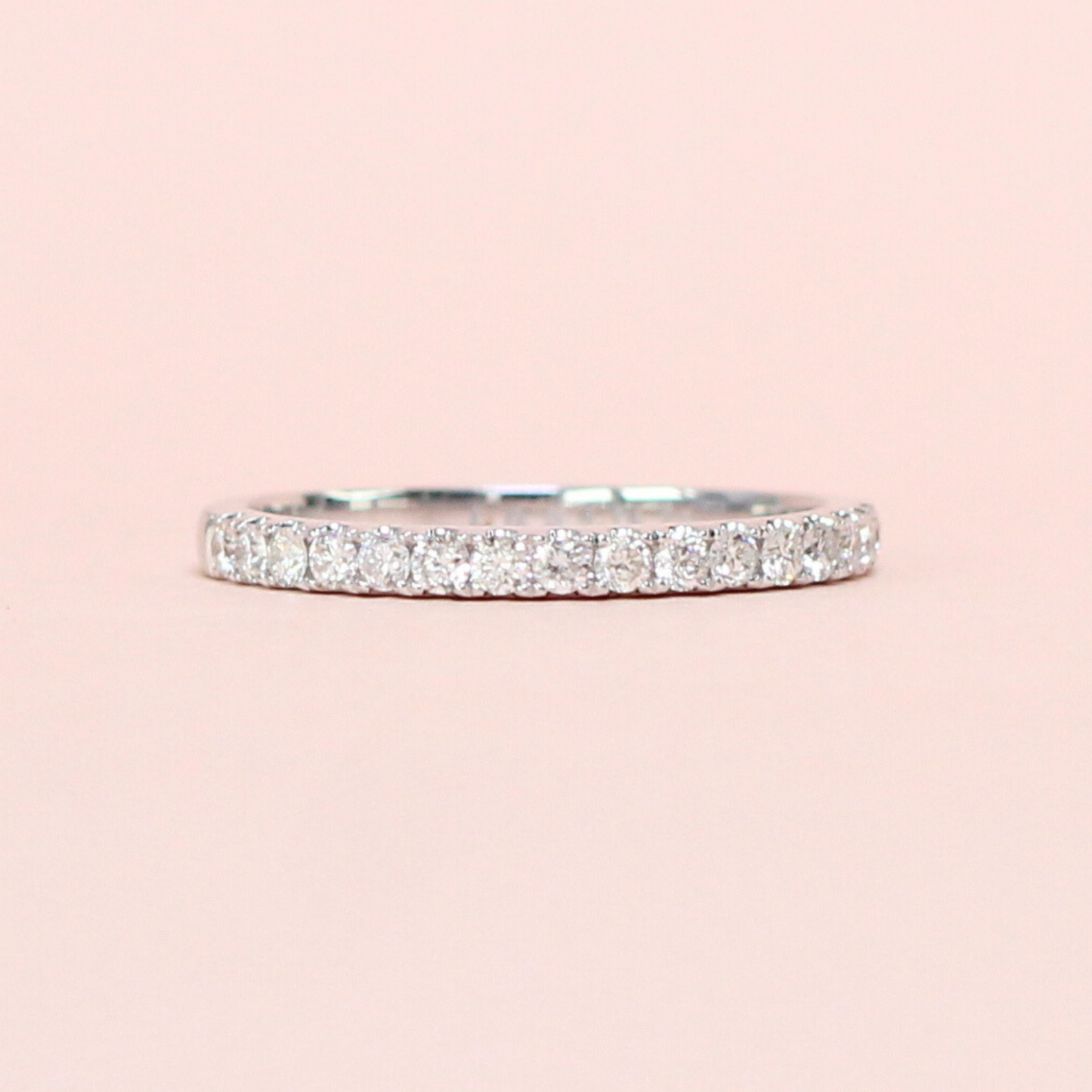 .33cts Round cut Half Eternity ring